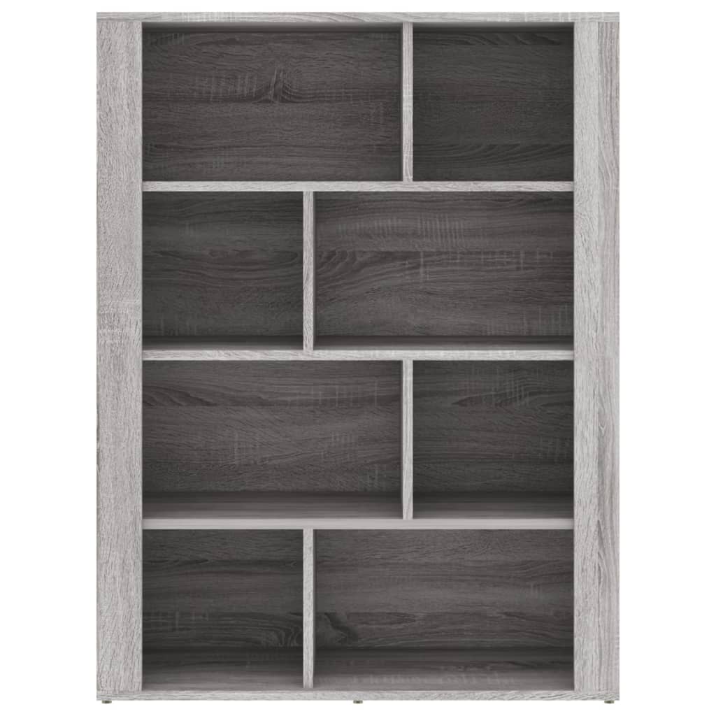 Dressoir 80x30x106 cm bewerkt hout grijs sonoma eikenkleurig - AllerleiShop