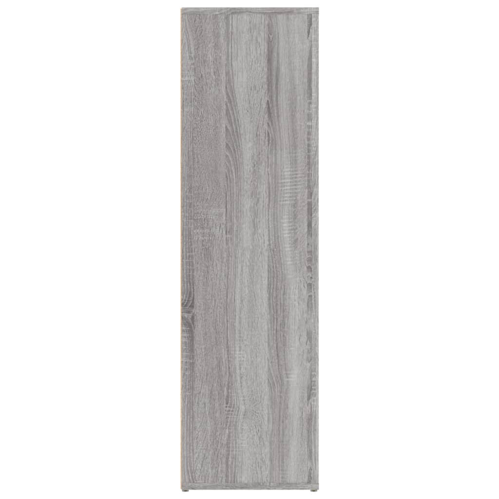 Dressoir 80x30x106 cm bewerkt hout grijs sonoma eikenkleurig - AllerleiShop