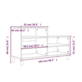 Schoenenkast 102x36x60 cm bewerkt hout wit - AllerleiShop