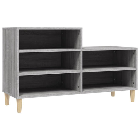 Schoenenkast 102x36x60 cm bewerkt hout sonoma grijs - AllerleiShop