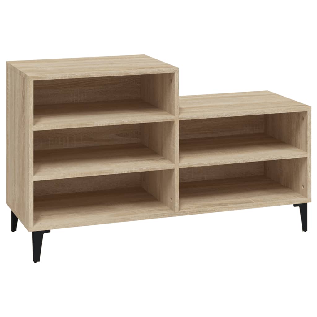 Schoenenkast 102x36x60 cm bewerkt hout sonoma eikenkleurig - AllerleiShop