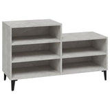 Schoenenkast 102x36x60 cm bewerkt hout betongrijs - AllerleiShop