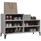 Schoenenkast 102x36x60 cm bewerkt hout sonoma grijs - AllerleiShop