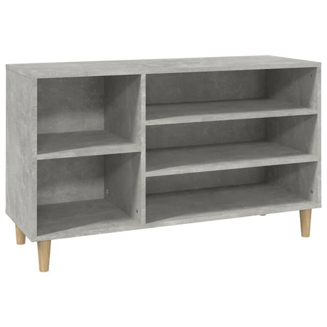 Schoenenkast 102x36x60 cm bewerkt hout betongrijs - AllerleiShop