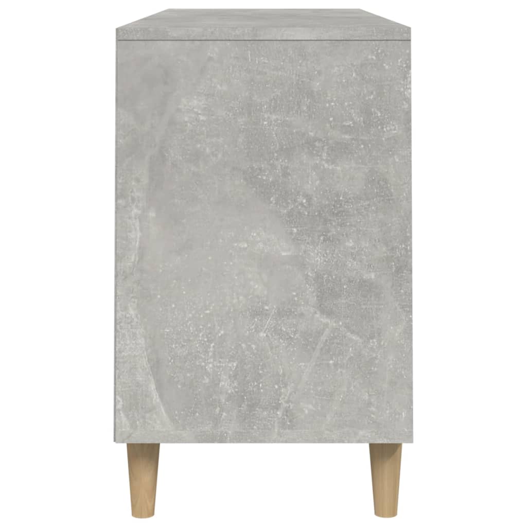 Schoenenkast 102x36x60 cm bewerkt hout betongrijs - AllerleiShop