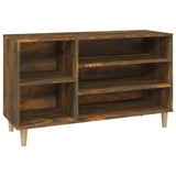 Schoenenkast 102x36x60 cm bewerkt hout gerookt eikenkleurig - AllerleiShop