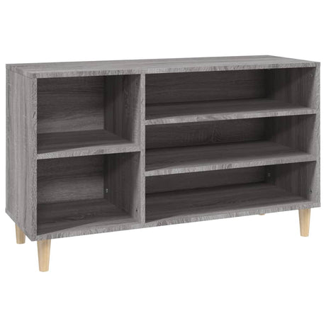 Schoenenkast 102x36x60 cm bewerkt hout sonoma grijs - AllerleiShop