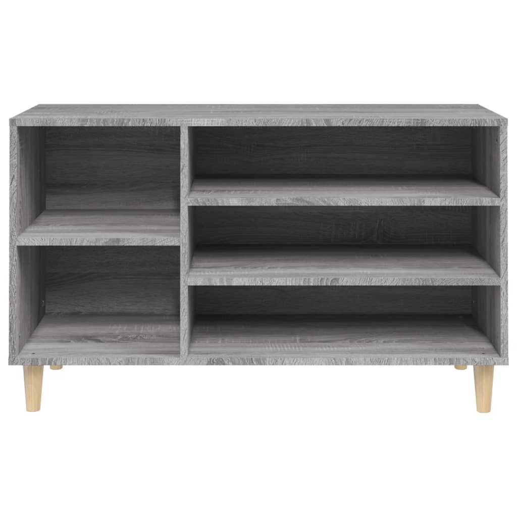 Schoenenkast 102x36x60 cm bewerkt hout sonoma grijs - AllerleiShop