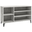 Schoenenkast 102x36x60 cm bewerkt hout betongrijs - AllerleiShop