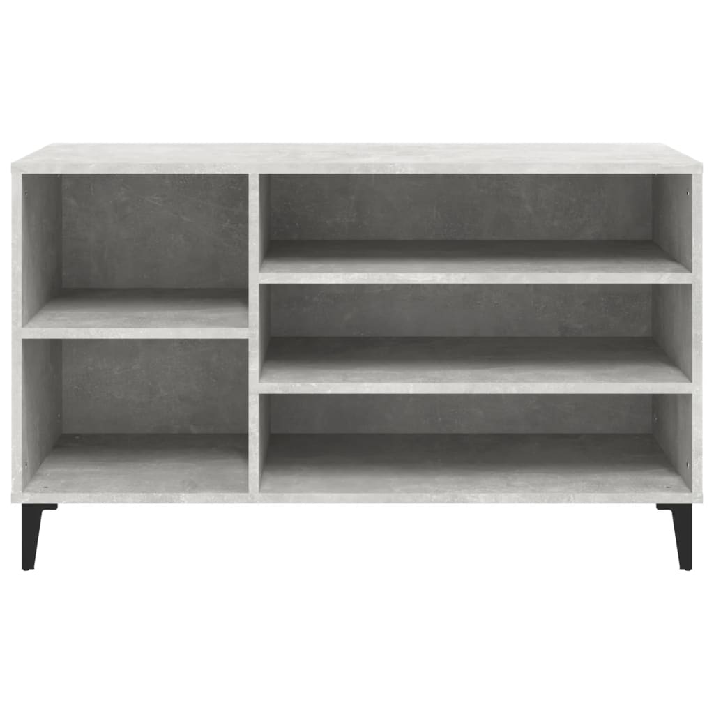 Schoenenkast 102x36x60 cm bewerkt hout betongrijs - AllerleiShop