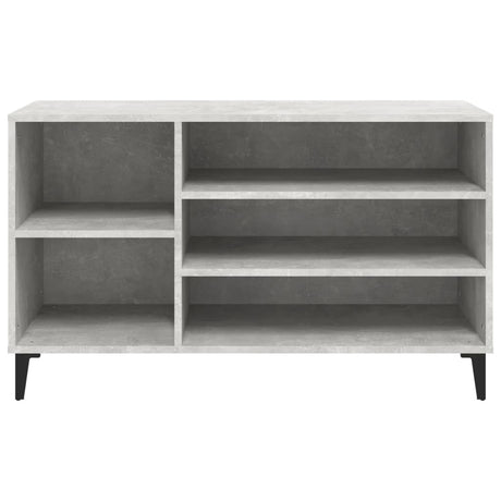 Schoenenkast 102x36x60 cm bewerkt hout betongrijs - AllerleiShop