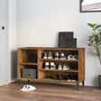 Schoenenkast 102x36x60 cm bewerkt hout gerookt eikenkleurig - AllerleiShop