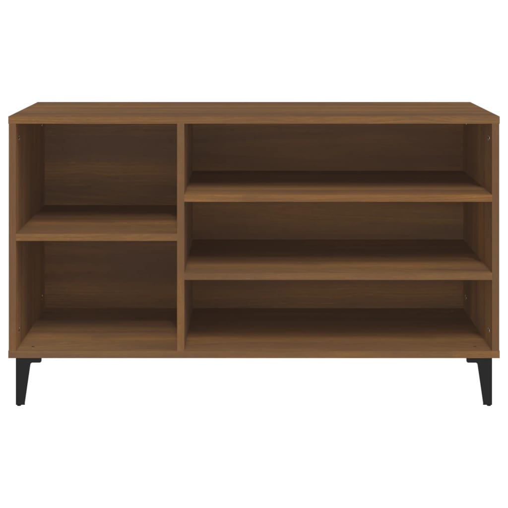 Schoenenkast 102x36x60 cm bewerkt hout bruin eikenkleur - AllerleiShop