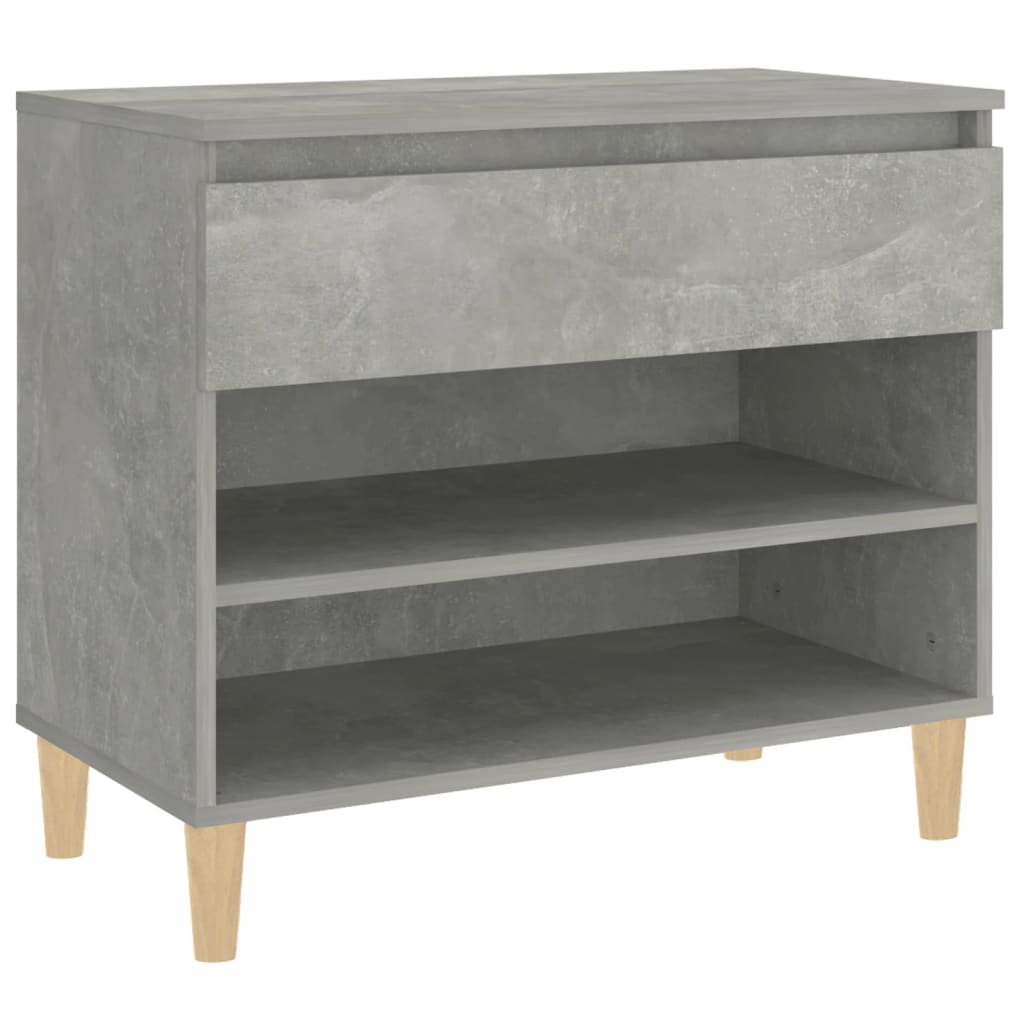 Schoenenkast 70x36x60 cm bewerkt hout betongrijs - AllerleiShop