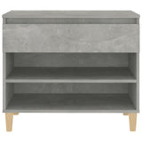 Schoenenkast 70x36x60 cm bewerkt hout betongrijs - AllerleiShop