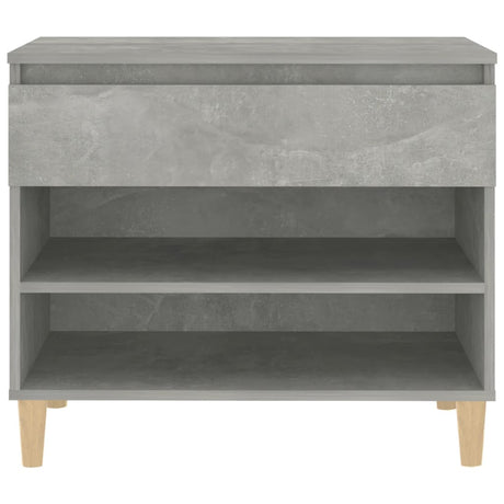 Schoenenkast 70x36x60 cm bewerkt hout betongrijs - AllerleiShop