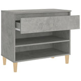 Schoenenkast 70x36x60 cm bewerkt hout betongrijs - AllerleiShop