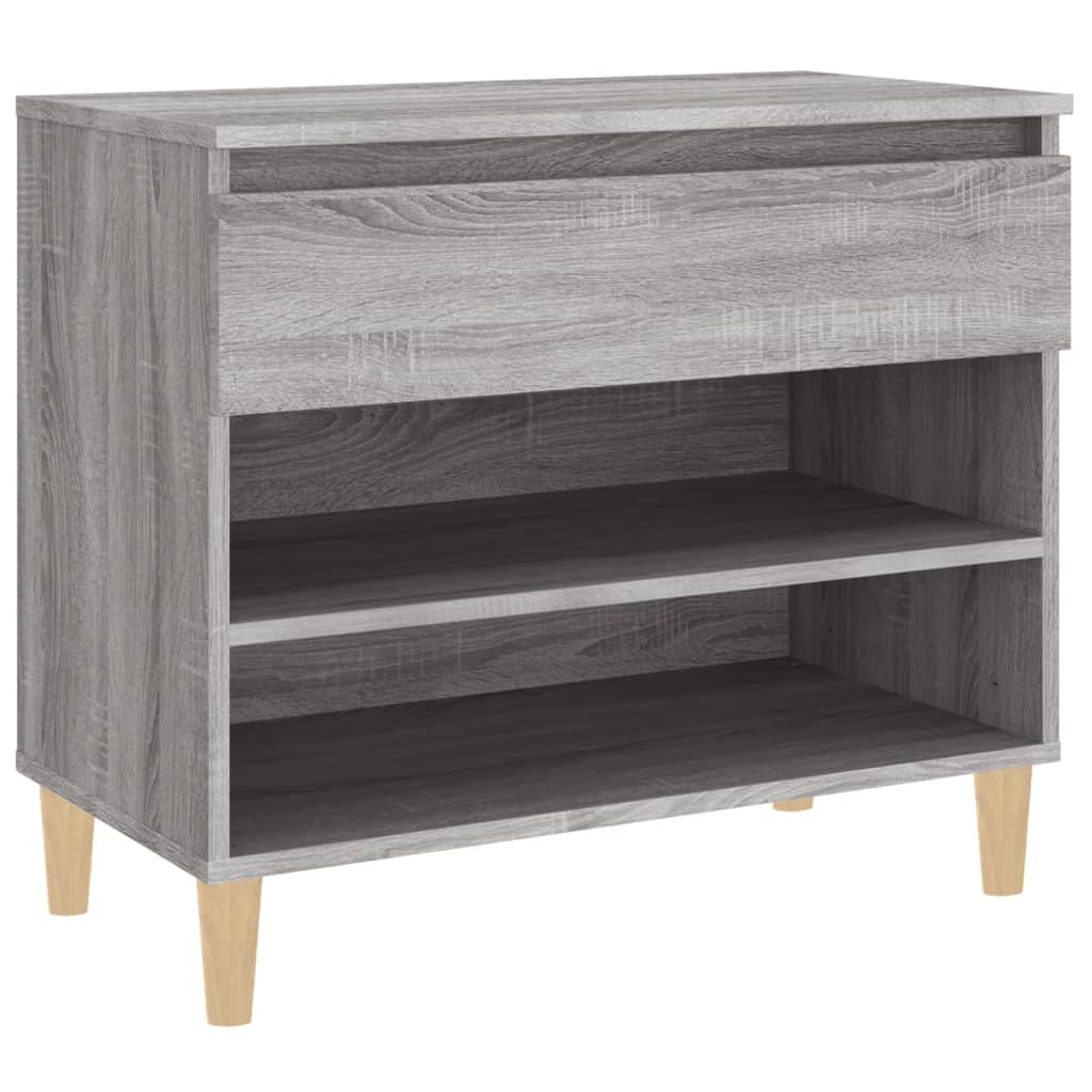 Schoenenkast 70x36x60 cm bewerkt hout sonoma grijs - AllerleiShop