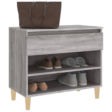 Schoenenkast 70x36x60 cm bewerkt hout sonoma grijs - AllerleiShop