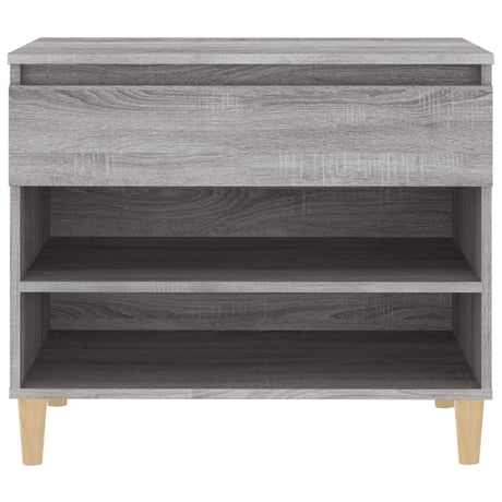 Schoenenkast 70x36x60 cm bewerkt hout sonoma grijs - AllerleiShop