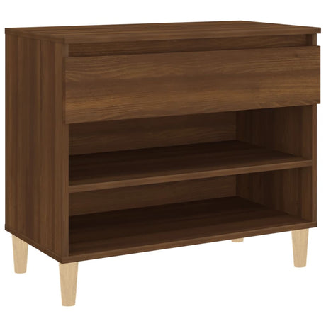 Schoenenkast 70x36x60 cm bewerkt hout bruin eikenkleur - AllerleiShop