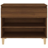 Schoenenkast 70x36x60 cm bewerkt hout bruin eikenkleur - AllerleiShop