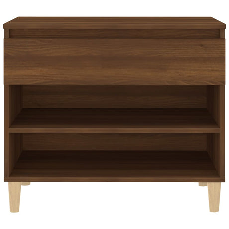 Schoenenkast 70x36x60 cm bewerkt hout bruin eikenkleur - AllerleiShop