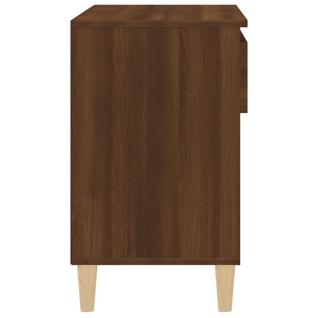 Schoenenkast 70x36x60 cm bewerkt hout bruin eikenkleur - AllerleiShop