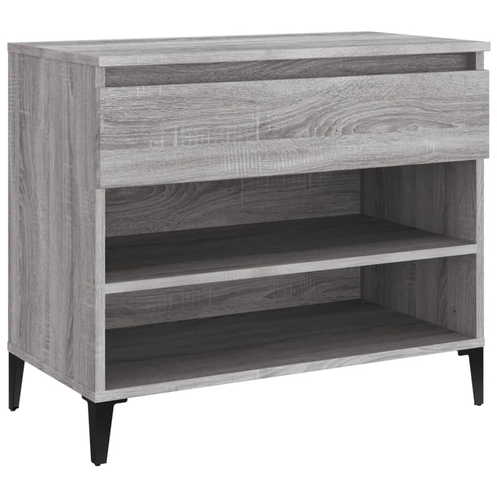 Schoenenkast 70x36x60 cm bewerkt hout sonoma grijs - AllerleiShop