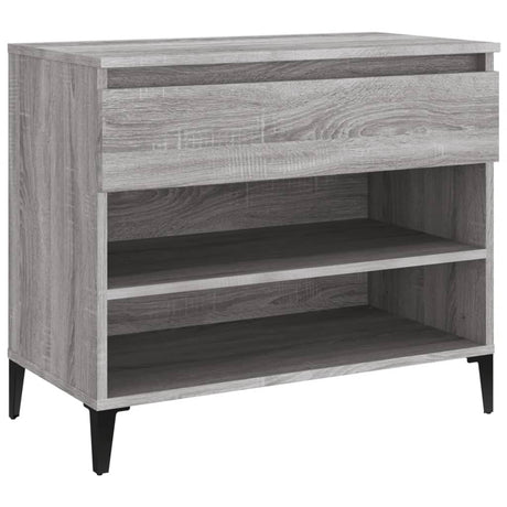 Schoenenkast 70x36x60 cm bewerkt hout sonoma grijs - AllerleiShop