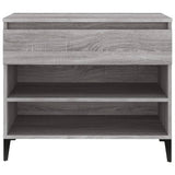 Schoenenkast 70x36x60 cm bewerkt hout sonoma grijs - AllerleiShop