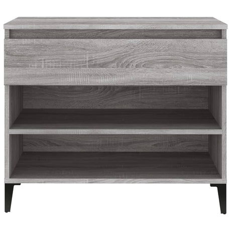 Schoenenkast 70x36x60 cm bewerkt hout sonoma grijs - AllerleiShop