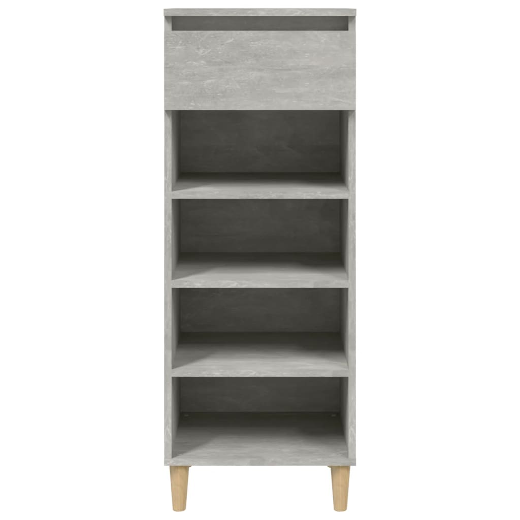 Schoenenkast 40x36x105 cm bewerkt hout betongrijs - AllerleiShop