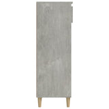 Schoenenkast 40x36x105 cm bewerkt hout betongrijs - AllerleiShop