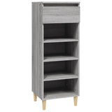 Schoenenkast 40x36x105 cm bewerkt hout grijs sonoma - AllerleiShop