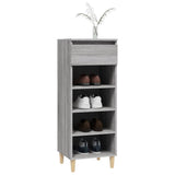 Schoenenkast 40x36x105 cm bewerkt hout grijs sonoma - AllerleiShop