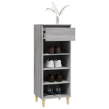 Schoenenkast 40x36x105 cm bewerkt hout grijs sonoma - AllerleiShop