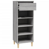 Schoenenkast 40x36x105 cm bewerkt hout grijs sonoma - AllerleiShop