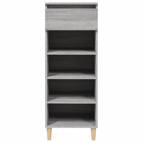 Schoenenkast 40x36x105 cm bewerkt hout grijs sonoma - AllerleiShop