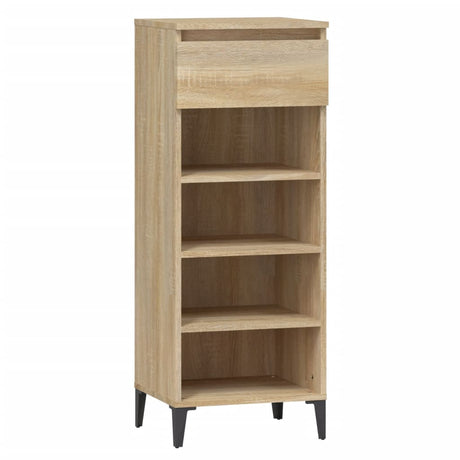 Schoenenrek 40x36x105 cm bewerkt hout sonoma eikenkleurig - AllerleiShop