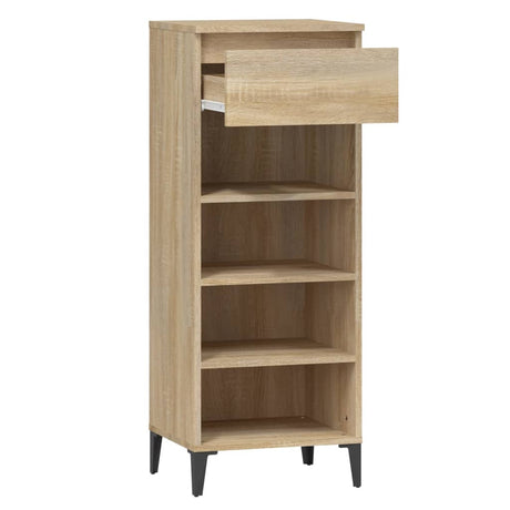 Schoenenrek 40x36x105 cm bewerkt hout sonoma eikenkleurig - AllerleiShop