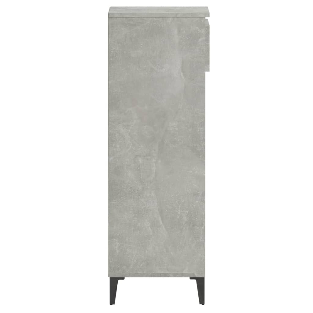 Schoenenkast 40x36x105 cm bewerkt hout betongrijs - AllerleiShop