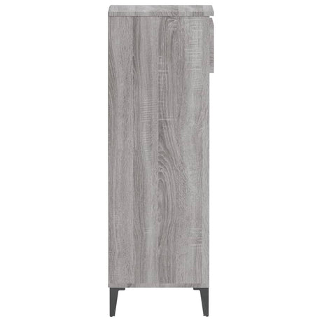 Schoenenrek 40x36x105 cm bewerkt hout grijs sonoma eikenkleurig - AllerleiShop