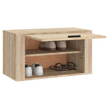 Wandschoenenkast 70x35x38 cm bewerkt hout sonoma eiken - AllerleiShop