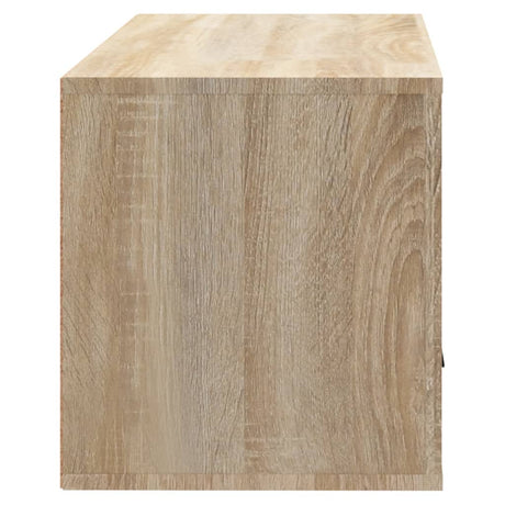 Wandschoenenkast 70x35x38 cm bewerkt hout sonoma eiken - AllerleiShop