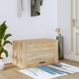 Wandschoenenkast 70x35x38 cm bewerkt hout sonoma eiken - AllerleiShop