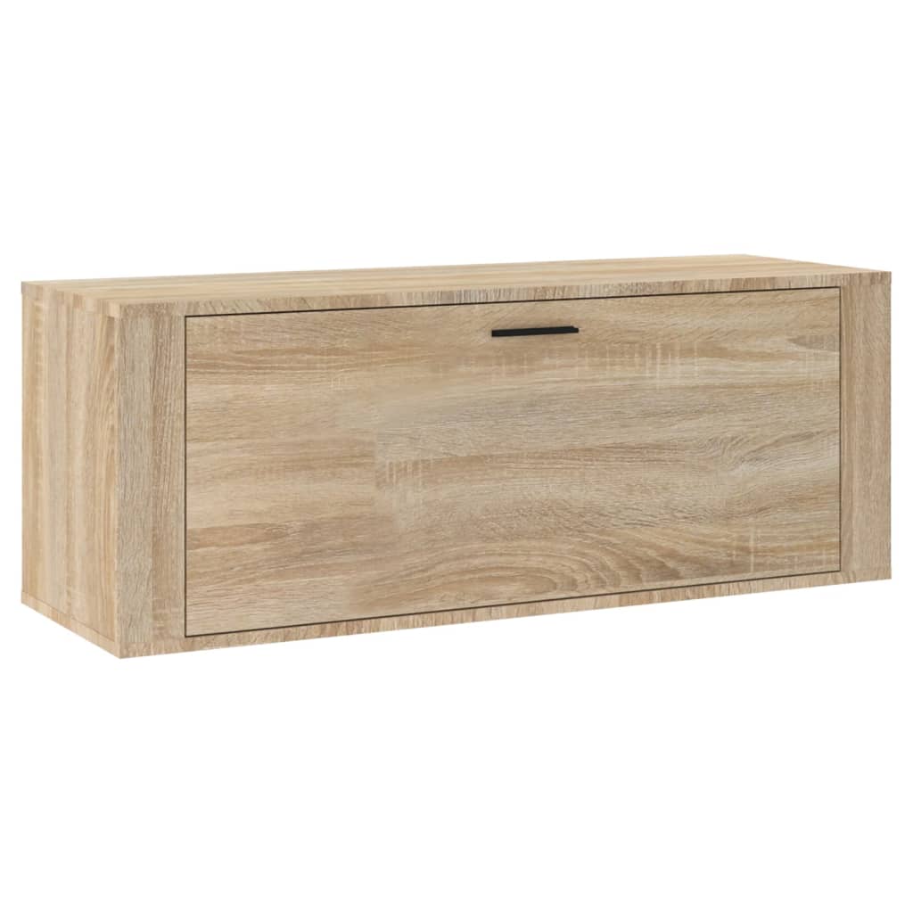 Wandschoenenkast 100x35x38 cm bewerkt hout sonoma eiken - AllerleiShop