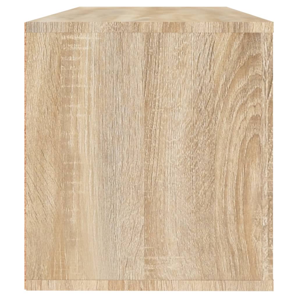 Wandschoenenkast 100x35x38 cm bewerkt hout sonoma eiken - AllerleiShop