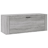 Wandschoenenkast 100x35x38 cm bewerkt hout grijs sonoma - AllerleiShop