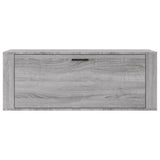 Wandschoenenkast 100x35x38 cm bewerkt hout grijs sonoma - AllerleiShop